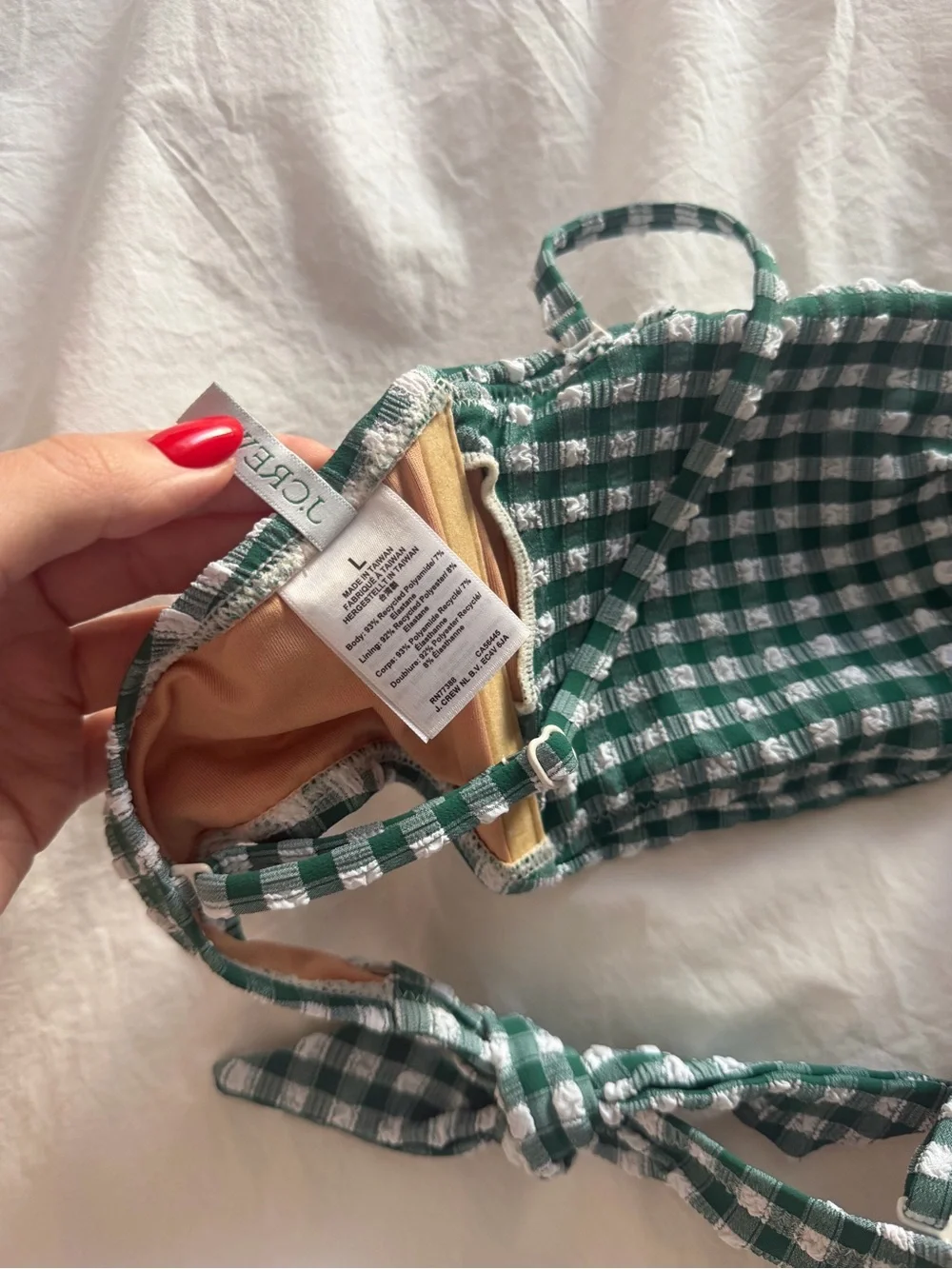 Jcrew Gingham Bikini Never worn!! - Picture 4 of 5